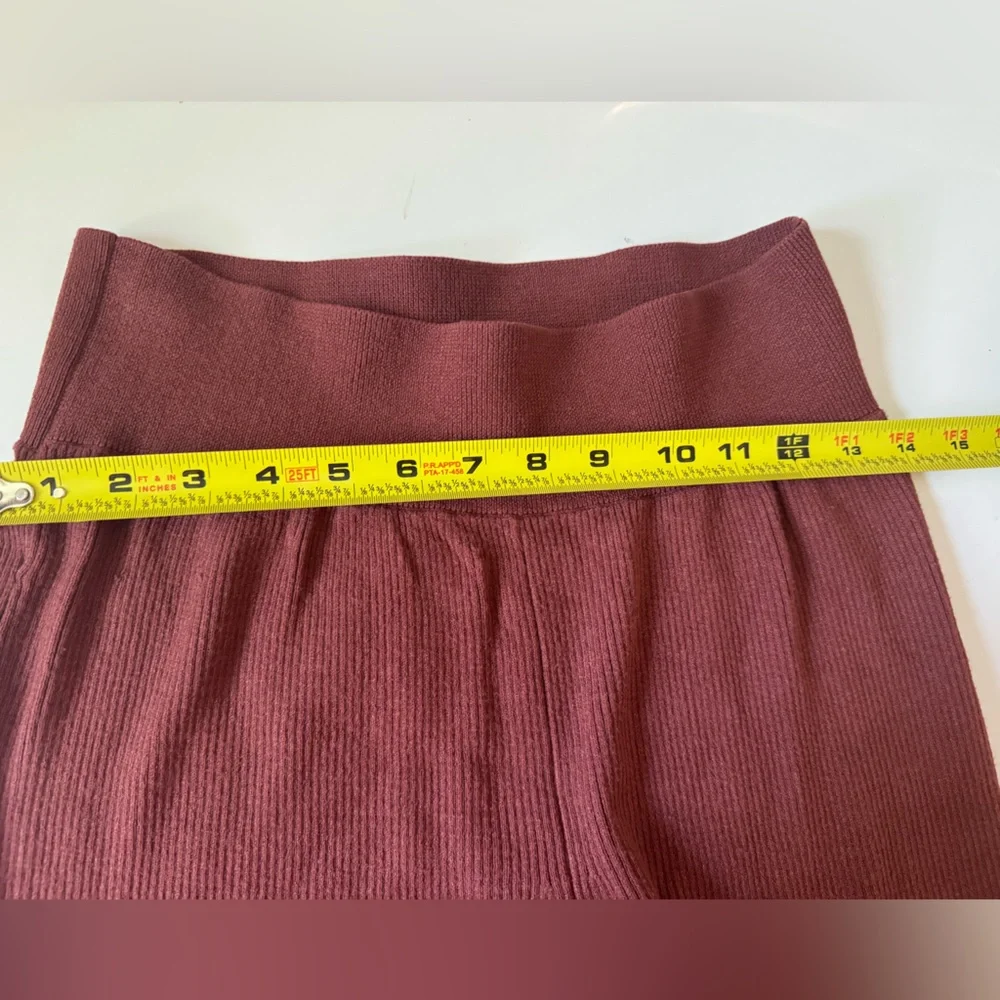 Free People Emilie Sweater Wide Leg Pants Medium In Rust - Picture 11 of 16